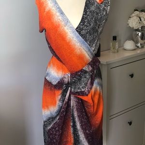 Multi color silk Peter pilotto dress